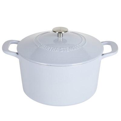 Martha Stewart Gatwick 7 Quarts qt. Non-Stick Enameled Cast Iron Round Dutch Oven