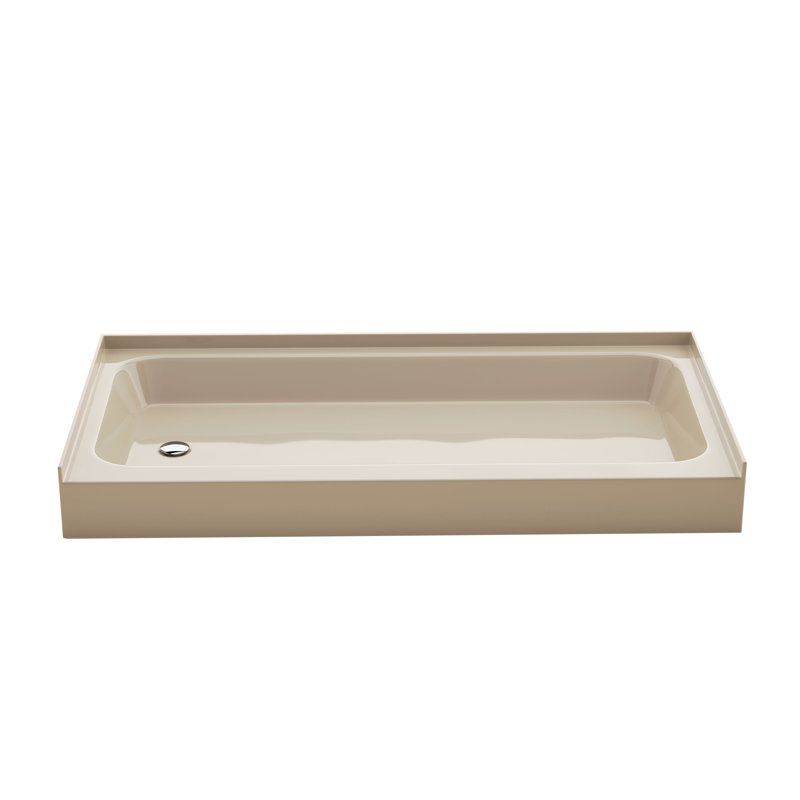 Voltaire 60 X 30 Shower Pan Base, Bisque, Left