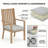 Premium All-Weather Aluminum Outdoor Dining Chairs with Cushions-96330436