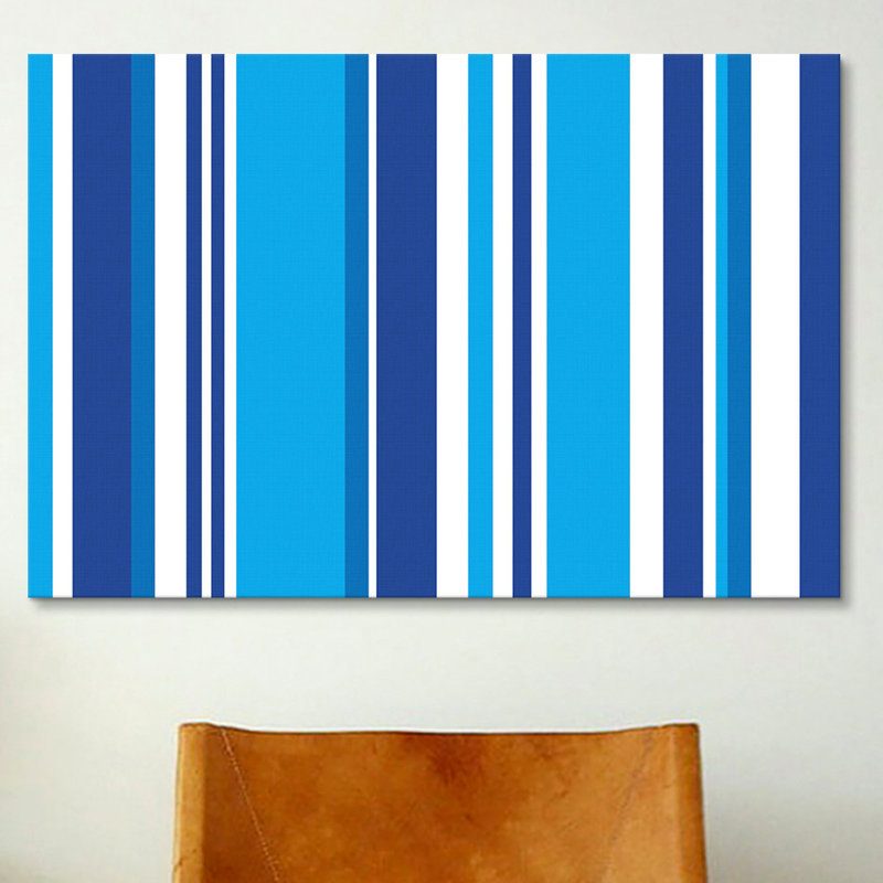« stripeed », impression sur toile tendue Falsterbo, H 40 po x l 60 po x P 1,5 po, Toile tendue, Pas de tapis