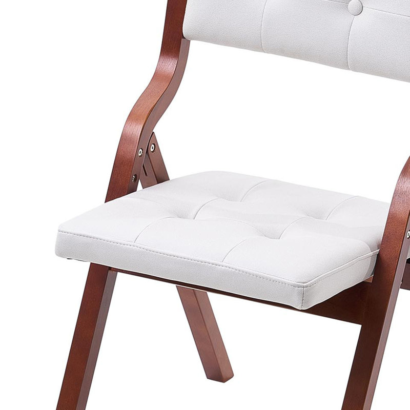 Ensemble de 2 chaises pliantes avec coussin, chaise pliante portative avec coussin, chaise de salle à manger rembourrée moderne pour la cuisine, le bureau, un mariage, une fête ou une salle à manger.