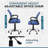 Kaibella Ergonomic Office Chair,  Height Adjustable Desk Chair, Mesh Home office Chair- Pair of 2-1547856597