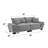 Renville 84" Upholstered Pillow-Top Arm Loveseat Sofa with 2 Throw Pillows-901929935