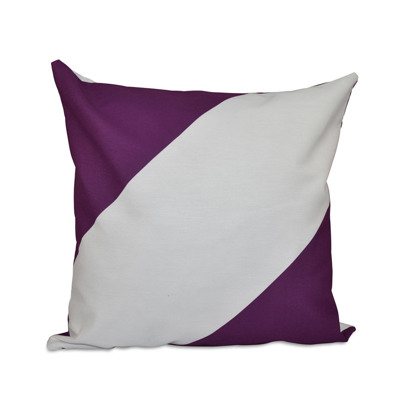 Reversible Throw Pillow, 20" H x 20" W, Purple