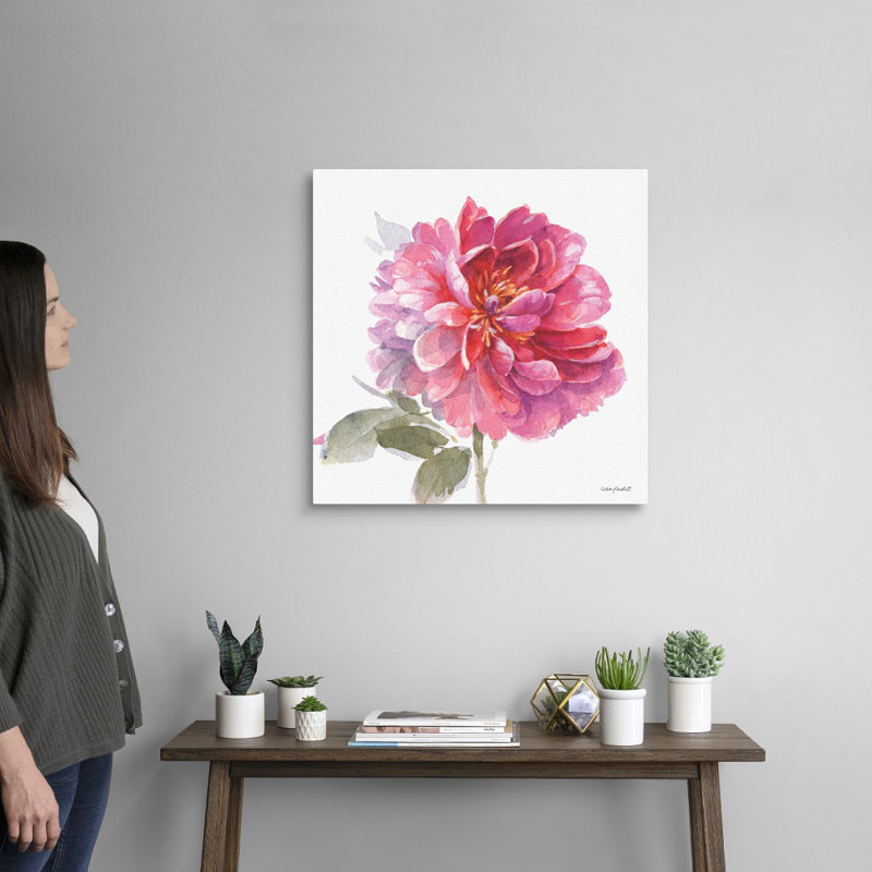 Visiblement rose 02 par Lisa Audit - reproduction d'art, H 24 po x l 24 po x P 1,25 po, Toile tendue