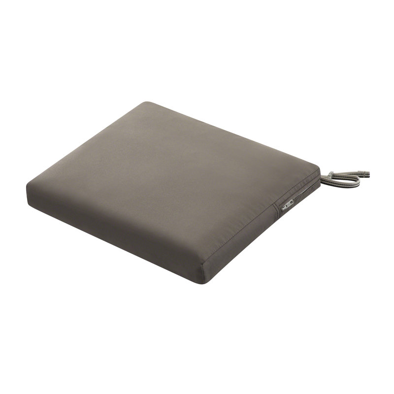 Jaylon Water-Resistant Patio Lounge Chair/Loveseat Cushion, Dark Taupe, 2" H x 18" W x 18" D