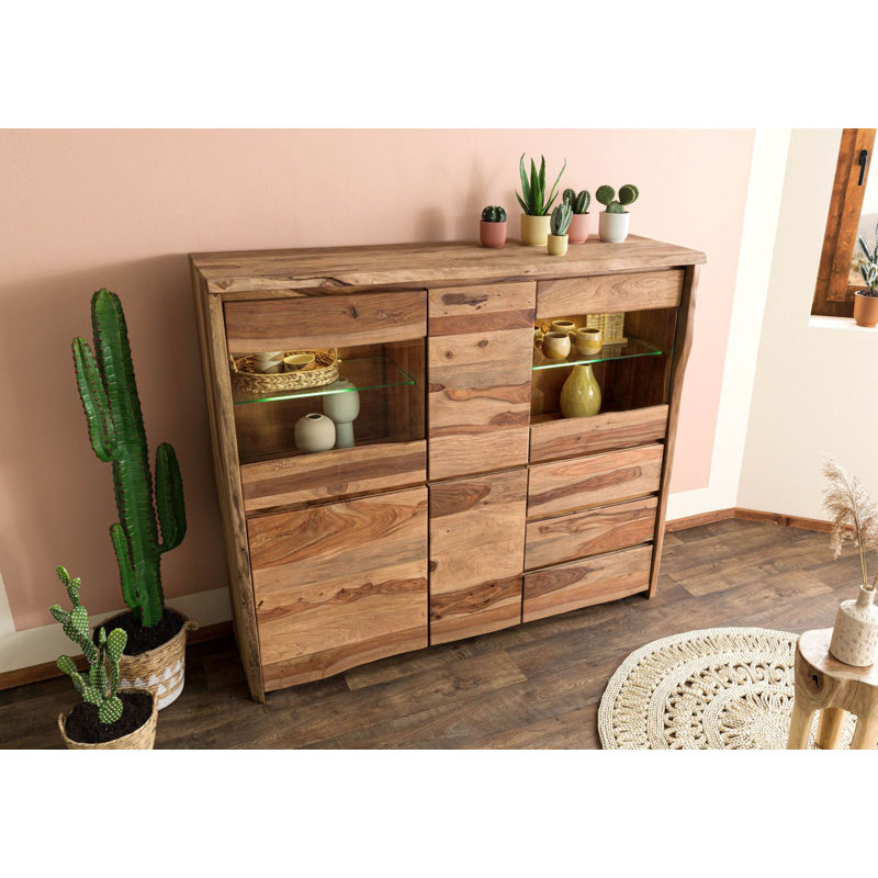 166cm Solid Wood Sideboard