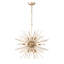 Lustre sphérique spoutnik 12 lumières en bronze brillant 24 po Vanhoose