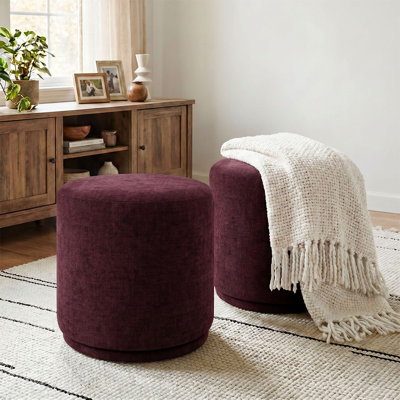 18.5" Wide Swivel Ottoman (Set Of 2)