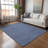 Premium Machine Washable Vaseem AMF138 Navy Rug-1462340302