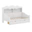 Lit de jour simple avec tiroirs de rangement et tête de lit bibliothèque, structure de lit de jour en bois avec tablettes, canapé-lit rétro-1900414648