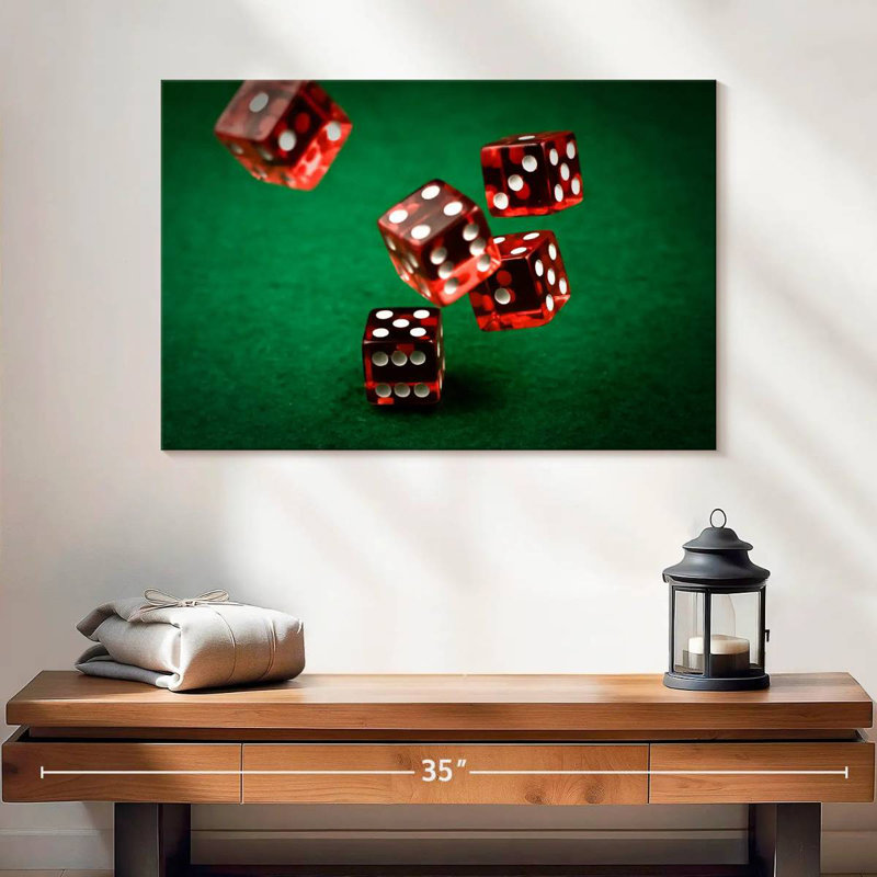 Senne Roll The Red Dice, 16" H x 24" W