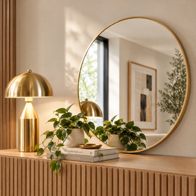 Luvine Round Wall Mirror
