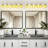 Dimmable 5-Light Vanity Light, Vintage Bathroom Wall Light with Green Tulip Glass Shade, E26 Base Fixture for Bedroom, Mirror, Vanity-1601553089
