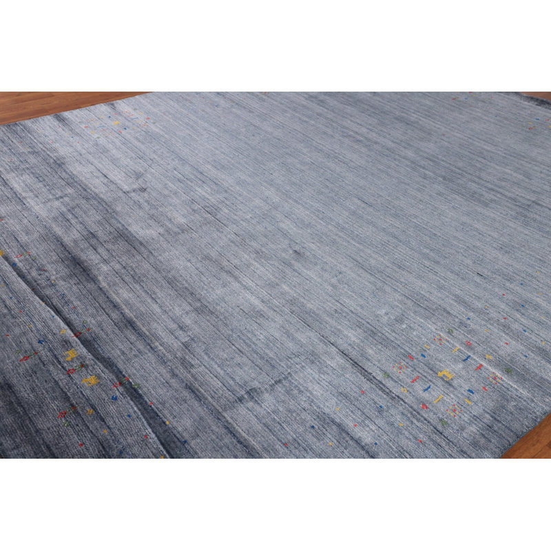 Tapis tribal bleu Gabbeh 8