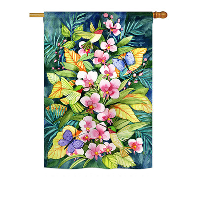 Templeville Double Sided 40'' H x 28'' W Polyester Garden Flag