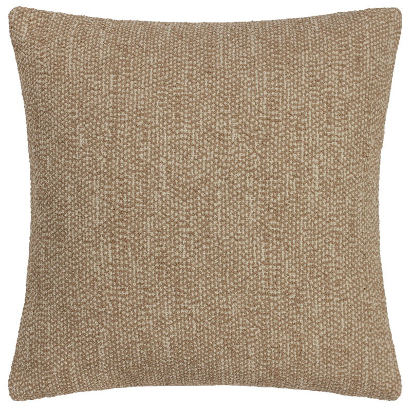 Square Throw Cushion, Polyester, Toffee/Nougat, 30 cm H x 30 cm W