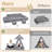 22Pcs Modular Kids Play Couch - Kids Couch for Playroom Bedroom Living Rooms Toddler Sofa for Inspiring Child Creativity，Children Convertible Foam Sofa, Dark Gray-245856590