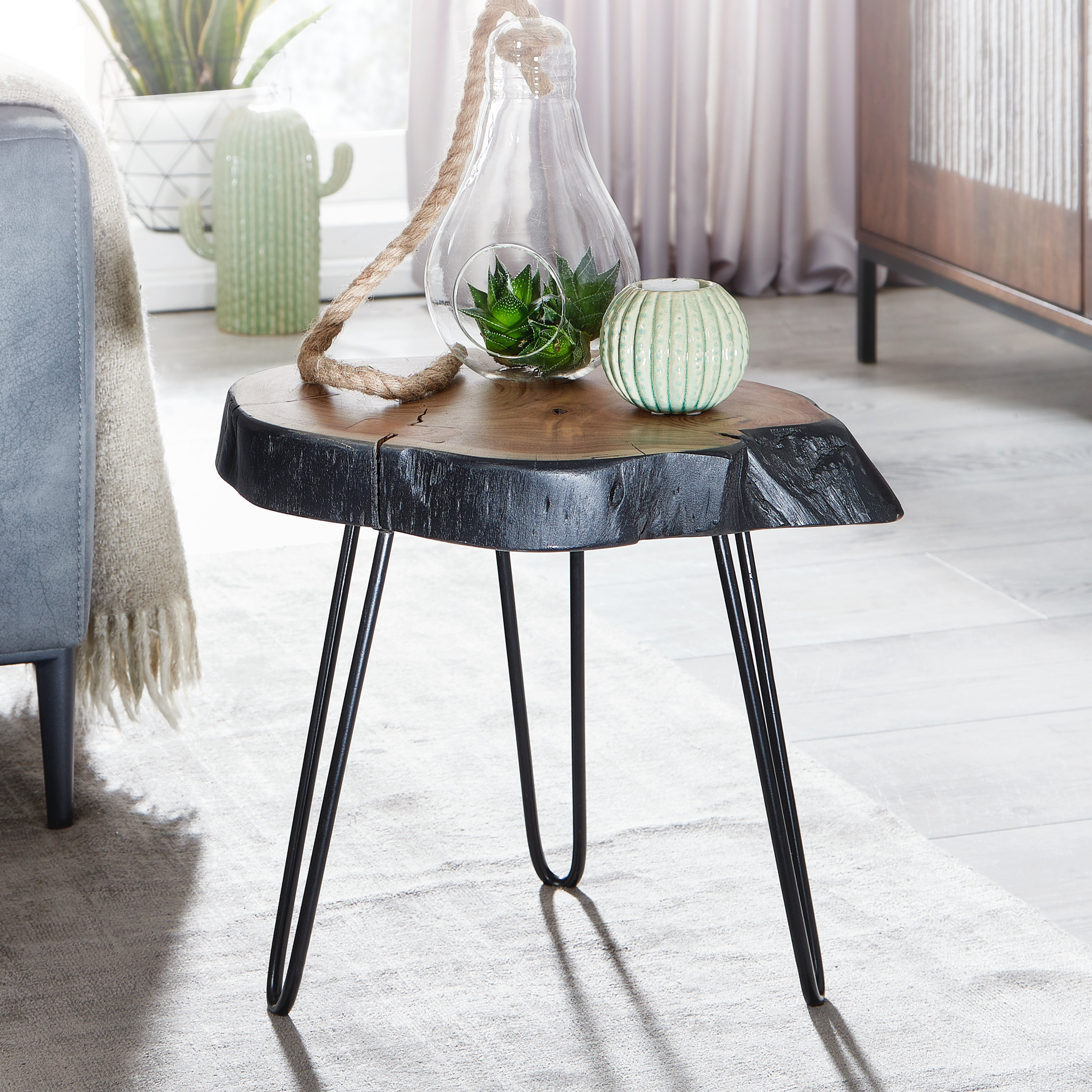 Union rustic side table discount