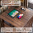 24" Farmhouse Side Table with Charging Station & Large 2 Drawers-646763490