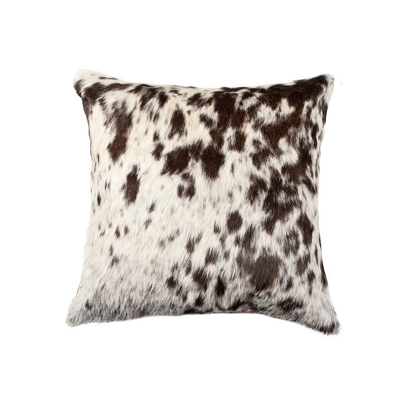 Coussin Torino, Chocolat / blanc
