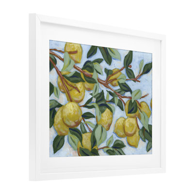 «Sunshine Citrus Tree», reproduction encadrée sous verre, design par June Erica Vess