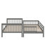 Lit superposé double avec barrière de sécurité et rangement-833586646