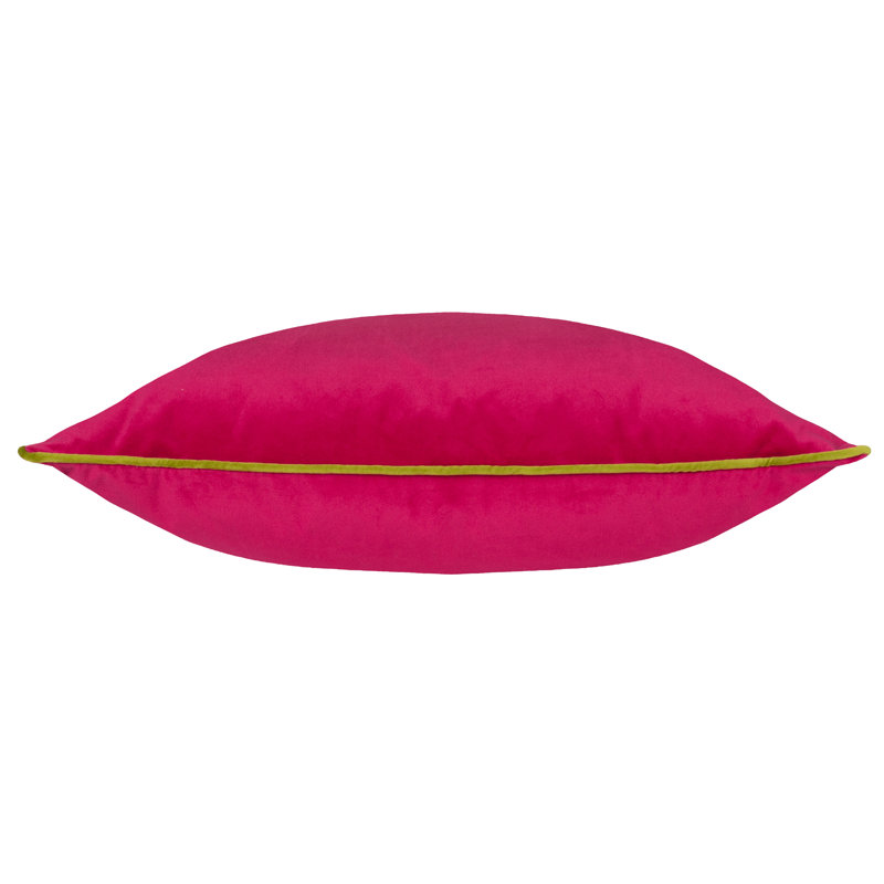 Meridian Square Cushion, Pillow Cover Only - No Insert, Square 45cm, Pink/Green