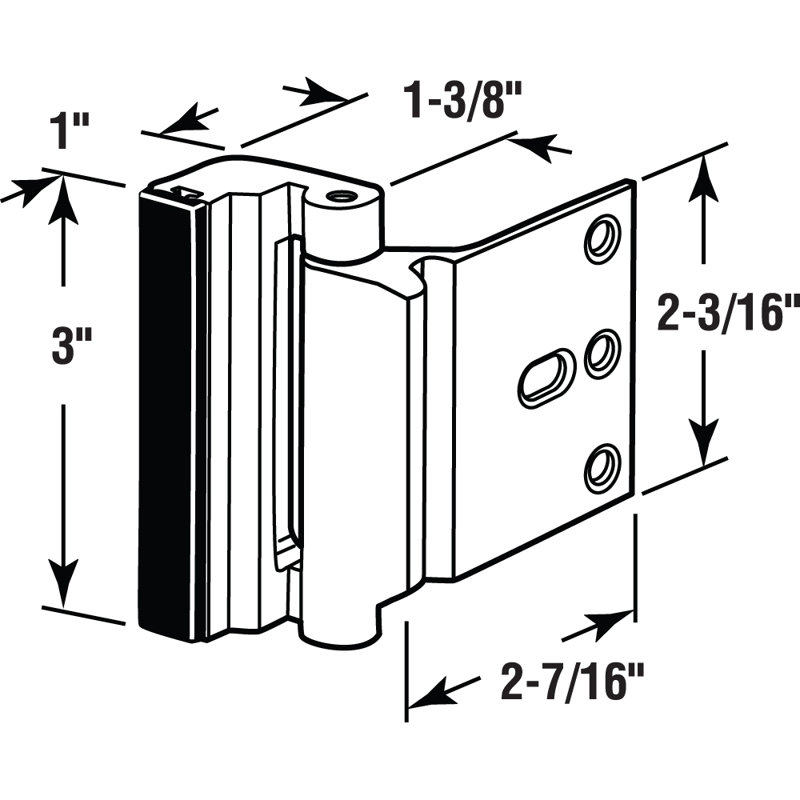 Oil Rubbed Bronze Aluminum Entry Door Blocker