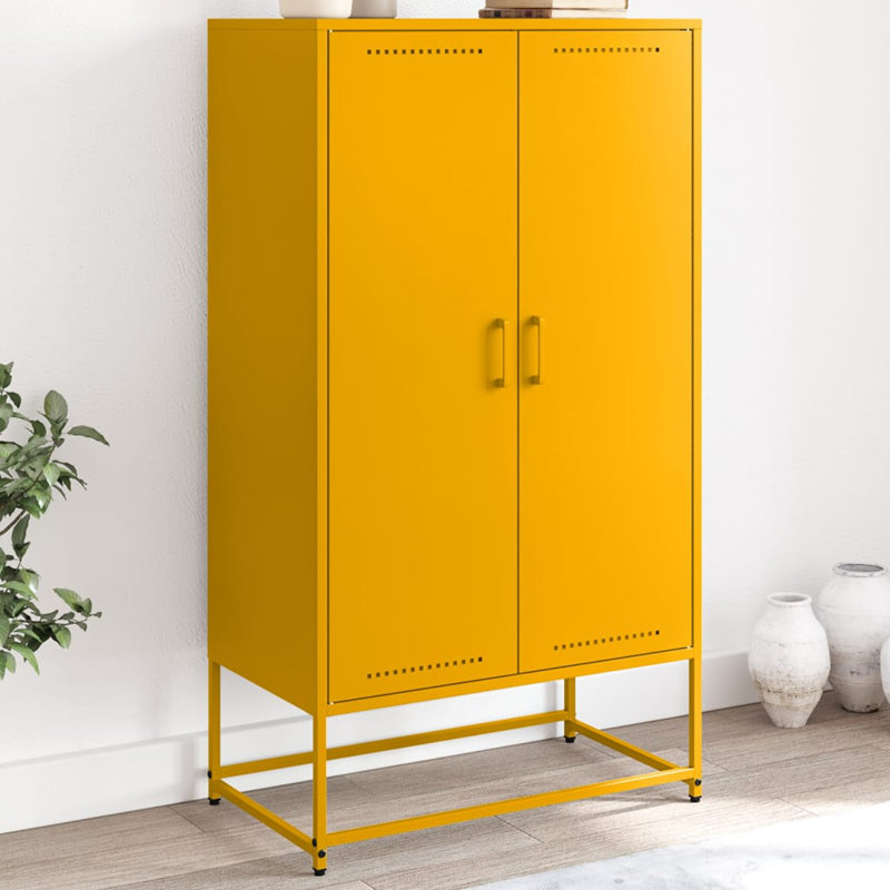 Storage Cabinet, Mustard yellow