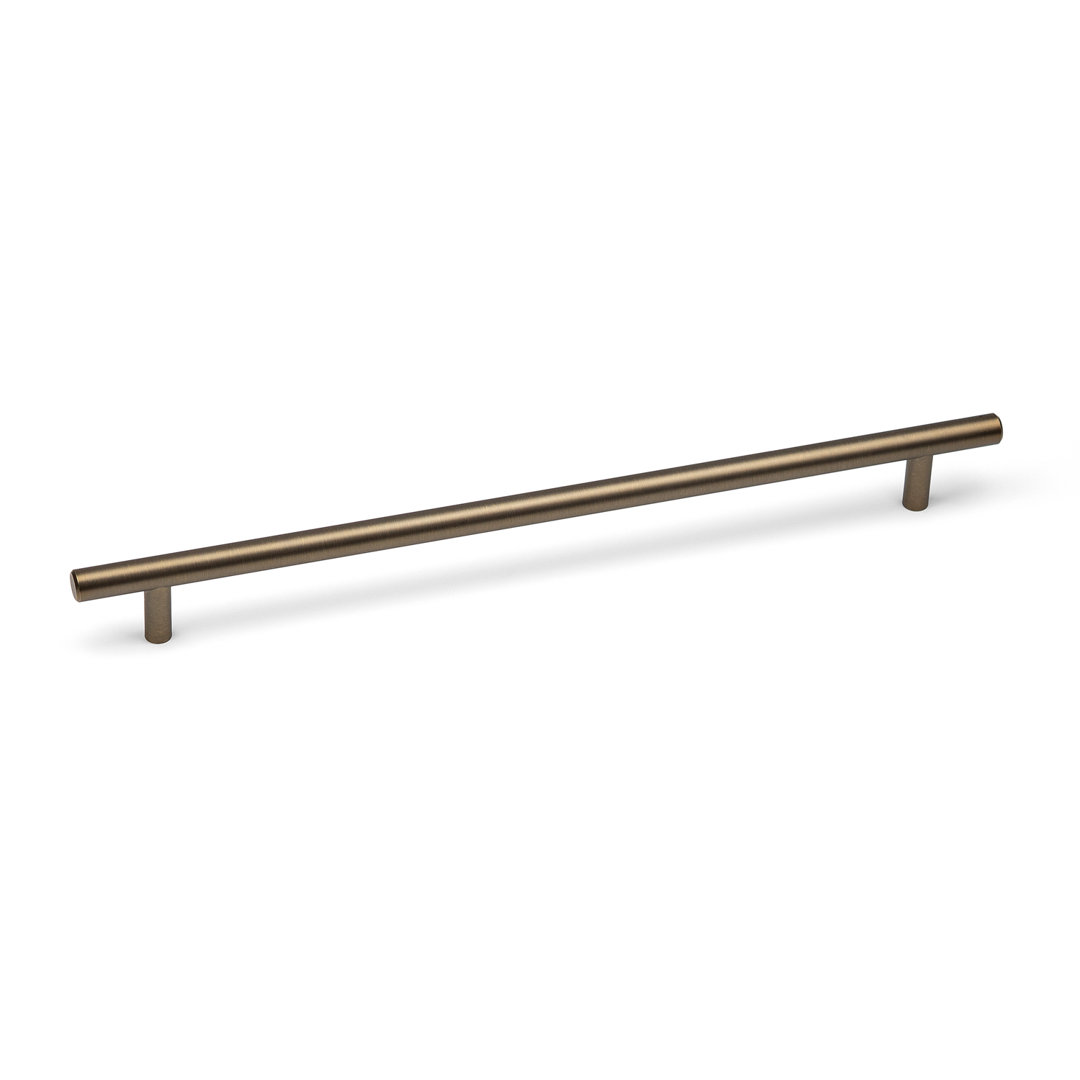 Antique Brushed Dark Brass T-Bar Handles & Coordinating Pull Knob - Image 3