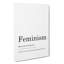 Definition Of Feminism - Wrapped Canvas-61884098