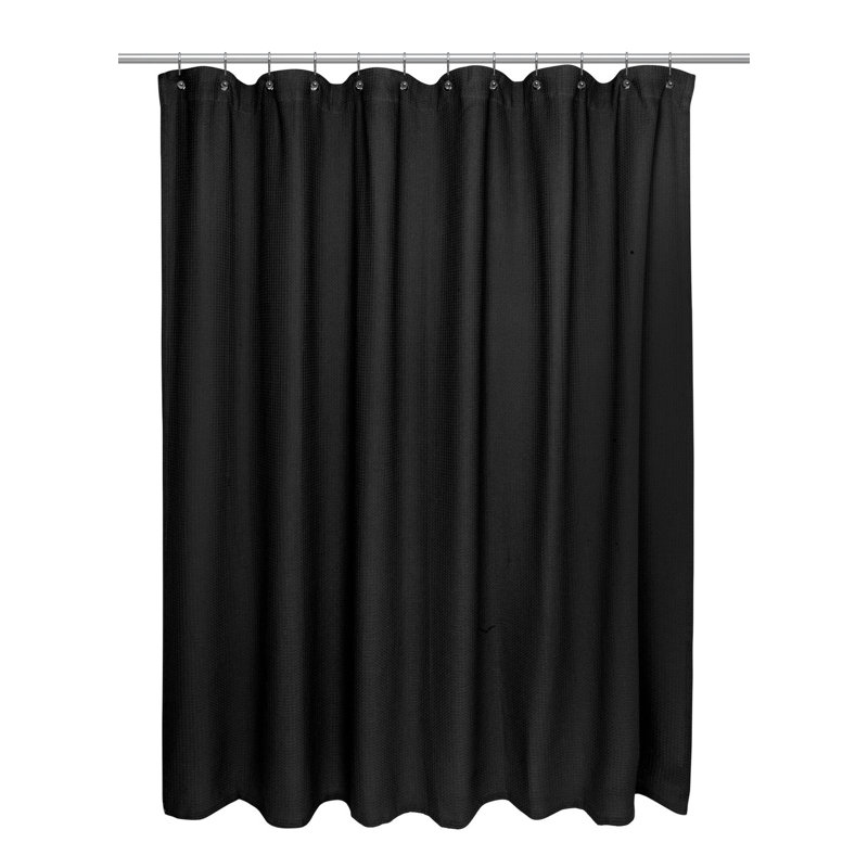Cotton Shower Curtain, 84" H x 72" W, White