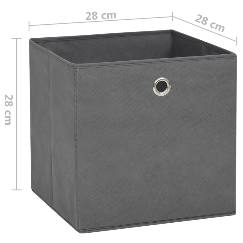 Rebrilliant Fabric Decorative Bin, Grey
