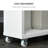 White Slim Bathroom Cart With Storage Space And Wheels - Convenient For Organization Shelving Unit Keep Your Tidy Organized