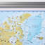 Medium World Wall Map Political 1 Piece Single Picture Frame Wall Art-963903714-963903716