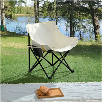 2 chaises de camping d'extérieur pliables / portatives, sac de transport