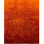 Tapis unique orange / brun 6 pi 2 po x 9 pi 5 po Overdyed