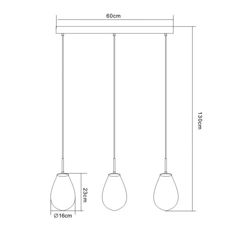 Rehan 3 - Light Kitchen Island Pendant