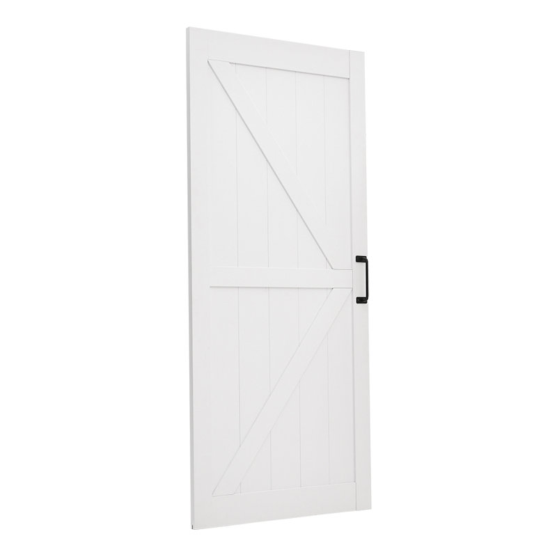 Farmhouse Style Wooden Barn Door with Sliding Kit, 200cm x 213cm