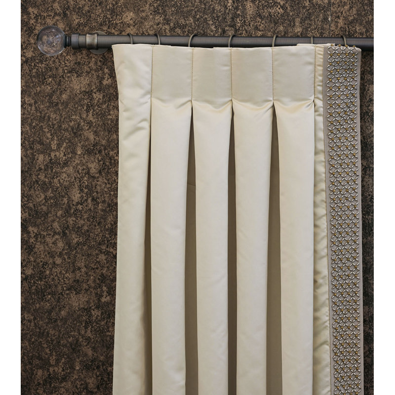 Silvio Room Darkening Curtain Single Panel, 20" W x 108" L, Left