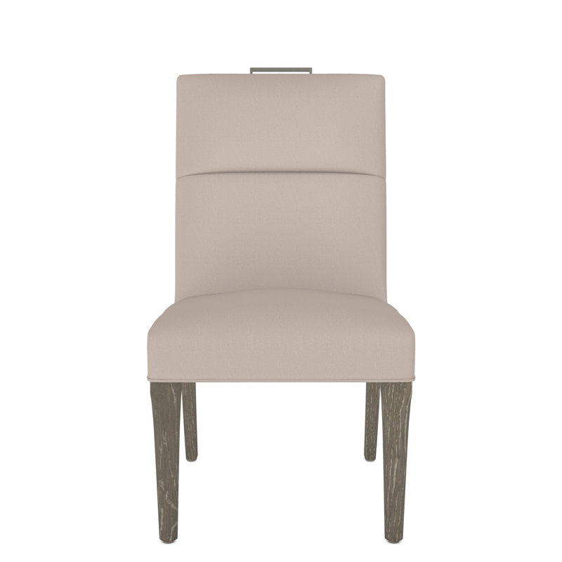 Thom Filicia Home Fabric Tight Back Side Chair, Hampton, Jiggles Fawn