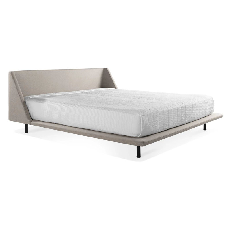 Nook Upholstered Bed, King, Edwards Navy Crossweave