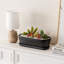 Black Ceramic Flower Pot Planter