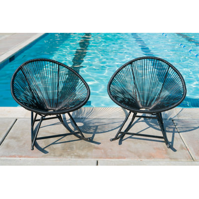 Chaise berçante en osier Meyerwood