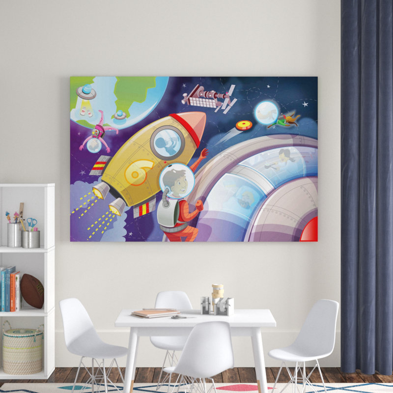 Astronauts - Graphic Art on Canvas