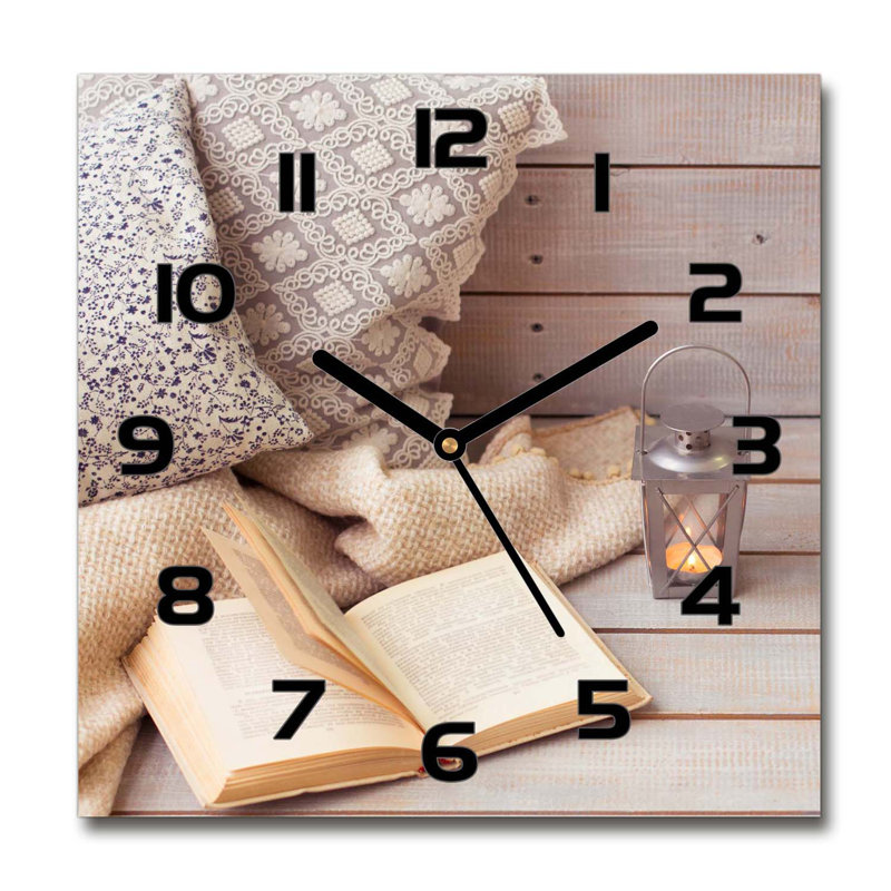 Harley-Owen Glass Wall Clock, Black