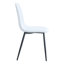 Chaises de salle à manger de luxe moderne, métal-lin blanc, ensemble polyvalent pour la maison