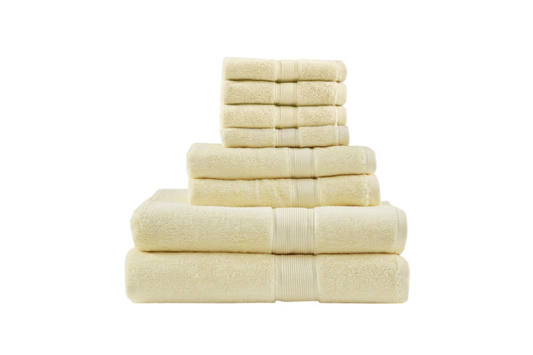 Super Soft and Fluffy Cotton Bath Towels, 26x55 Size, Pretty Yellow Shade