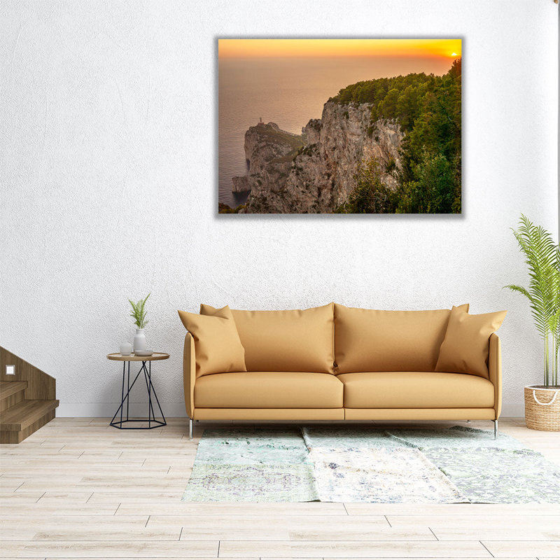 «Beautiful Sunset From Capri Island Italy», reproduction d'art sur toile, H 12 po x l 16 po